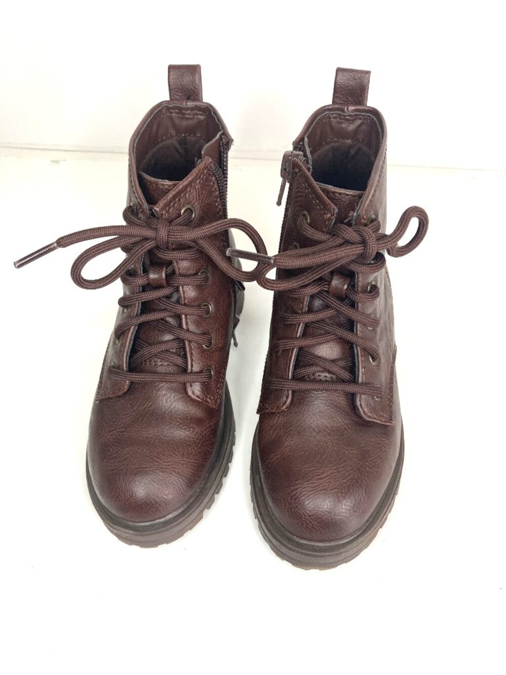 Wonder Nation Boys Brown High Top Boots/ Size 10 Toddler - Picture 2 of 9